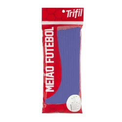 Meião de futebol juvenil médio 35/38 azul