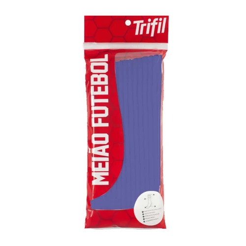 Meião de futebol juvenil médio 35/38 azul