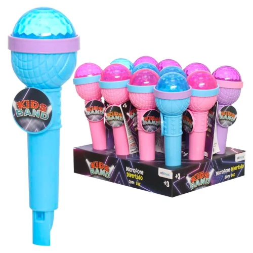 Microfone com apito e luz Kids Band Etitoys