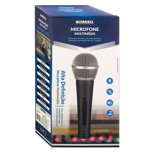 Microfone multimidia 50hz-15khz al56004 Microfone multimidia 50hz-15khz al56004