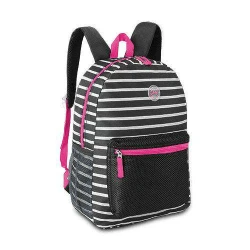 Mochila feminina listrada 43x30cm sortida Clio Style