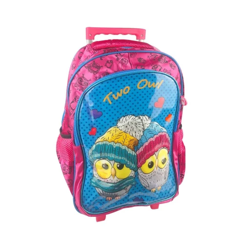 Mochila com rodinha corujinhas 39x30cm risovit