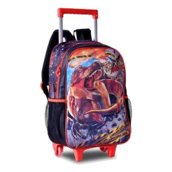 Mochila com rodinha dinossauro 40x30cm sortidas Clio Style