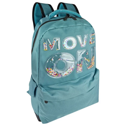 Mochila feminina Move On com gliter 46x36cm sortida Wincy
