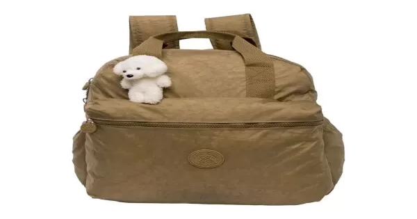 Mochila feminina Trendy caqui 42x34cm - Moinho Atacadista