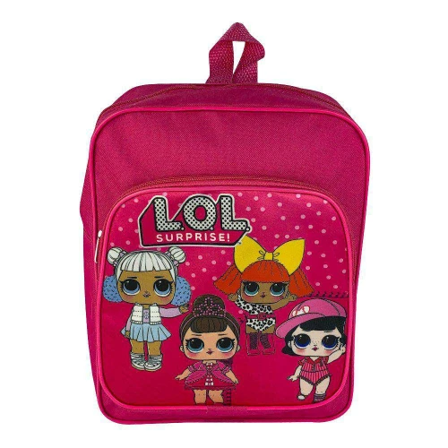 Mochila infantil feminina 25x32cm personagens sortidos