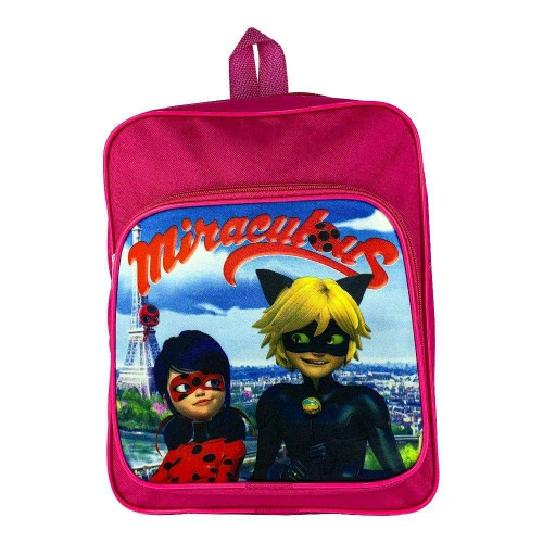 Mochila infantil feminina 25x32cm personagens sortidos