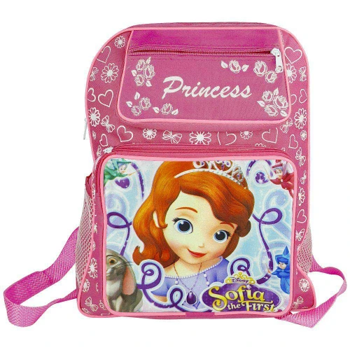 Mochila infantil 30x40 personagens sortidos Kit
