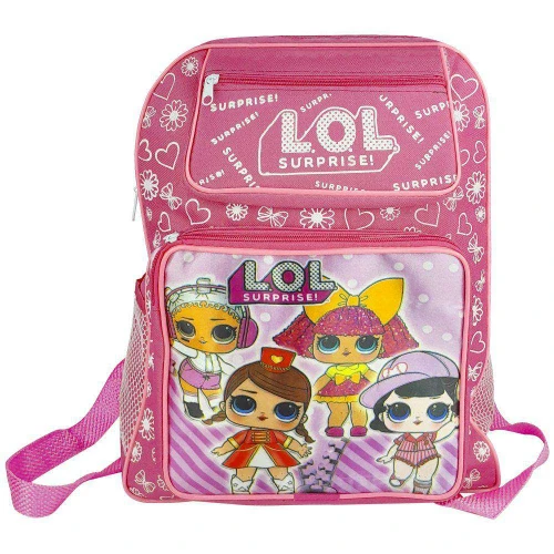 Mochila infantil 30x40 personagens sortidos Kit