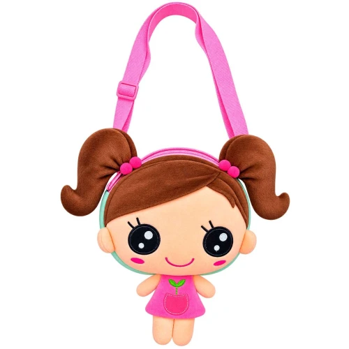 Mochila infantil de pelúcia boneca Interponte Mochila infantil de pelúcia boneca Interponte