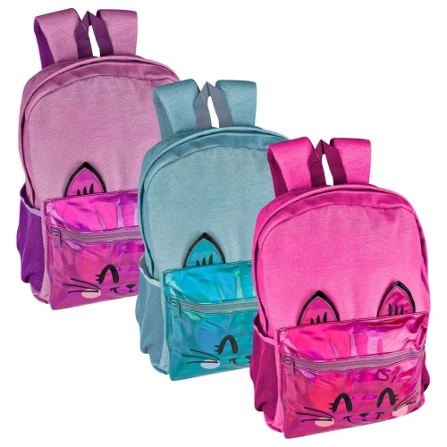 Mochila infantil feminia gato 44x34cm sortido Wincy