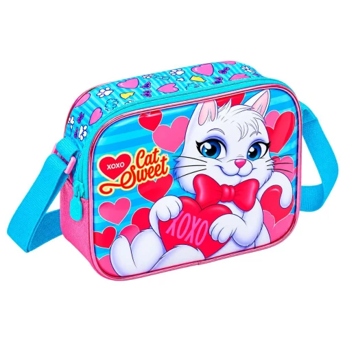 Mochila infantil gatinha e lancheira 43x30cm 6 peças Mochila infantil gatinha e lancheira 43x30cm 6 peças