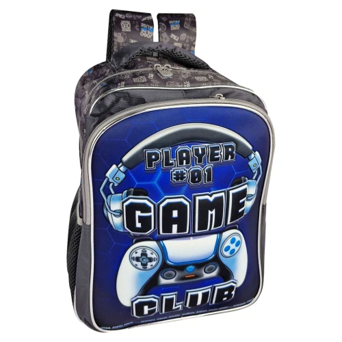 Mochila infantil menino Video Game 42x30cm
