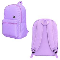 Mochila juvenil full color lilás 45x30cm