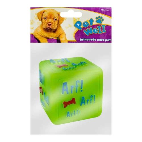 Mordedor para cachorro cubo 5,5cm Wellmix