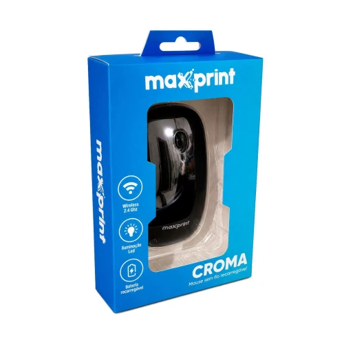 Mouse óptico sem fio Croma Maxprint