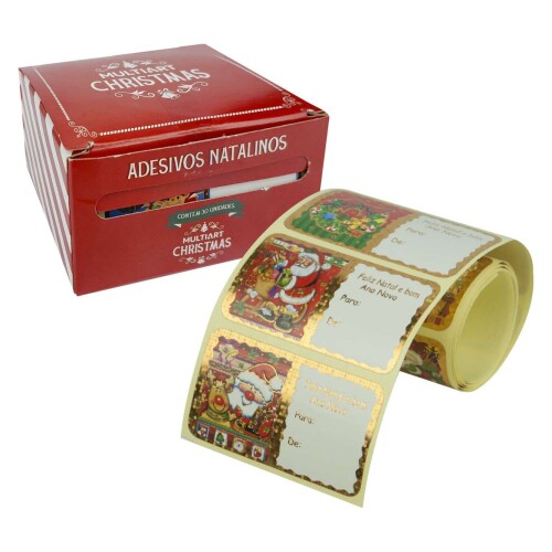 Natal etiqueta fantasia De Para caixa com 30 unidades Natal etiqueta fantasia De Para caixa com 30 unidades