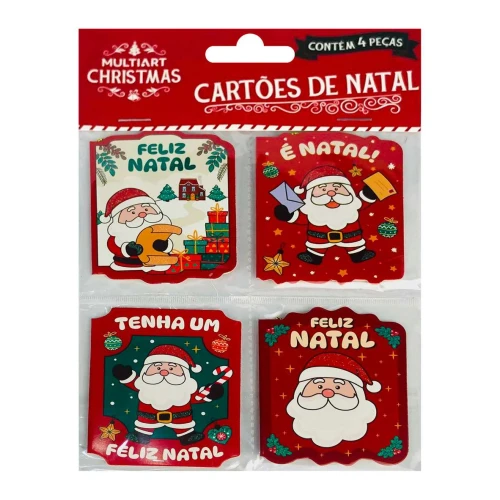 natal cartão mini com cordão para pendurar com 4 uidades natal cartão mini com cordão para pendurar com 4 uidades