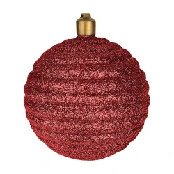Natal Bola decorativa gliter 10cm sortida