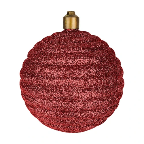 Natal Bola decorativa gliter 10cm sortida