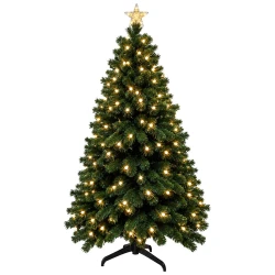 Natal árvore com led bolinha branco quente 180cm Multiart
