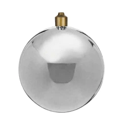 Natal bola lisa 12cm prata Natal bola lisa 12cm prata