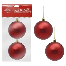 Natal bola lisa 6cm com 02 unidades sortida NBOL6-2MIX