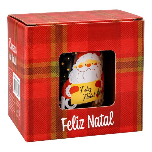 Natal caneca de vidro 250ML papai noel Natal caneca de vidro 250ML papai noel