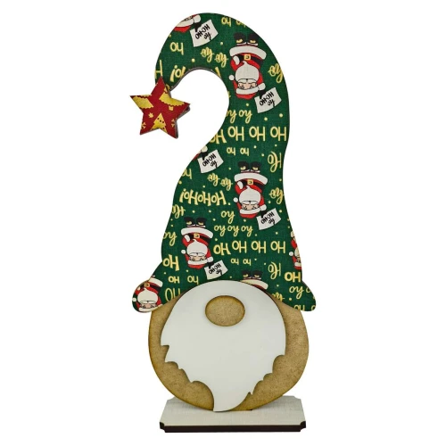 Natal enfeite MDF rosto Papai Noel 29,5cm Natal enfeite MDF rosto Papai Noel 29,5cm