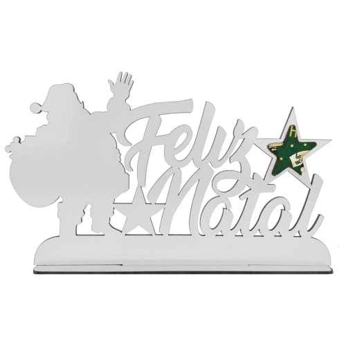 Natal enfeite mdf Feliz Natal 15,5cm sortidos Natal enfeite mdf Feliz Natal 15,5cm sortidos