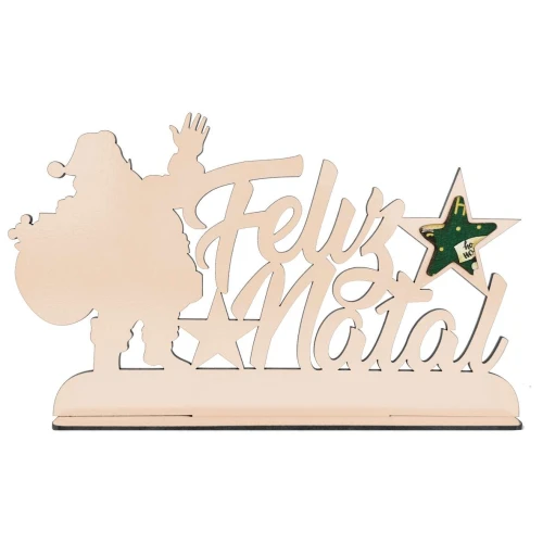 Natal enfeite mdf Feliz Natal 15,5cm sortidos Natal enfeite mdf Feliz Natal 15,5cm sortidos