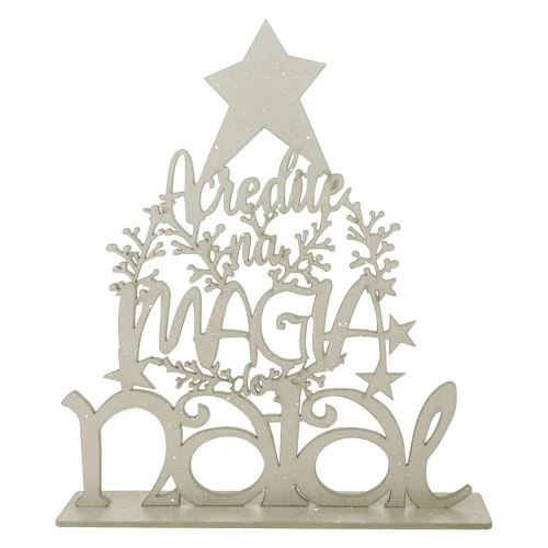 Natal enfeite mdf árvore mágia do natal sortidas
