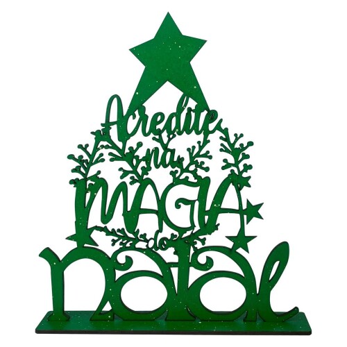 Natal enfeite mdf árvore mágia do natal sortidas