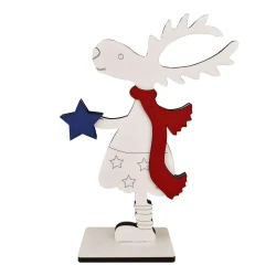 Natal enfeite mdf cervo fêmea 23cm sortidos