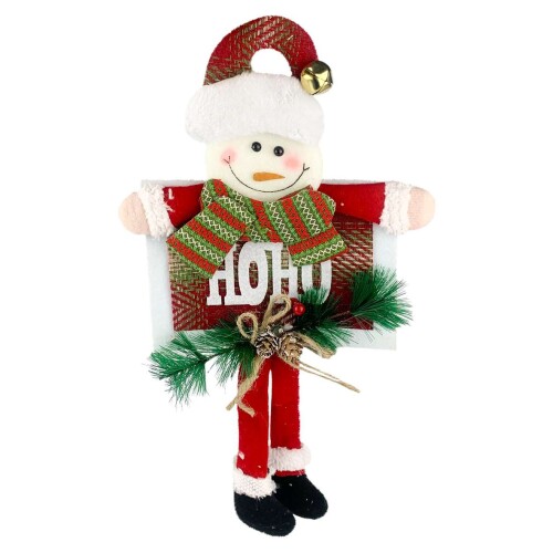 Natal enfeite para pendurar boneco Hoho com guizo Rio Master