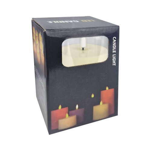 Natal enfeite vela led 7,5x10cm a pilha Comercial Wei