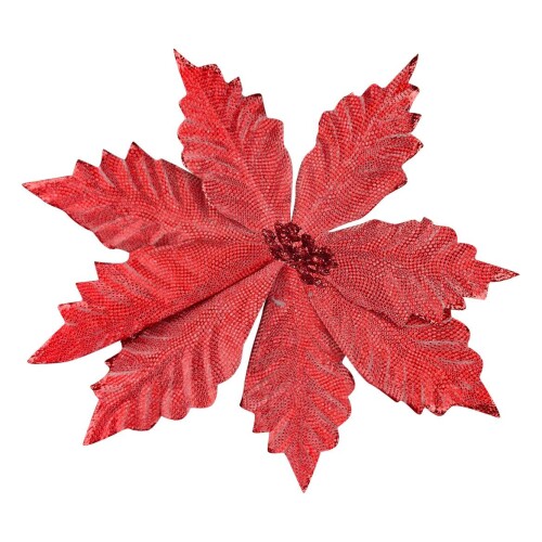 Natal flor Pick gliter 30cm sortido RMI6713 Rio Master