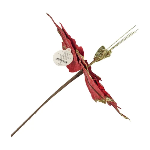 Natal flor pick gliter 34cm sortido RMI5785 Rio Master