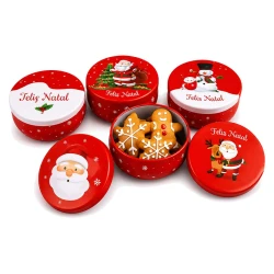 Natal lata mini decorada 6x4cm sortida