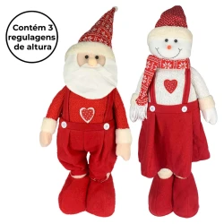 Natal pelúcia papai Noel/Boneco de neve 100cm