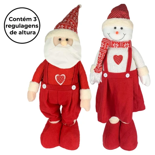 Natal pelúcia papai Noel/Boneco de neve 100cm