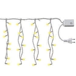 Natal pisca cascata 200 LED branco quente 5,5 metros