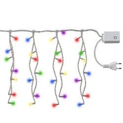 Natal pisca cascata 200 LED colorido 5,5 metros