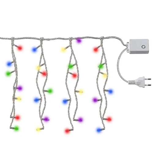 Natal pisca cascata 200 LED colorido 5,5 metros