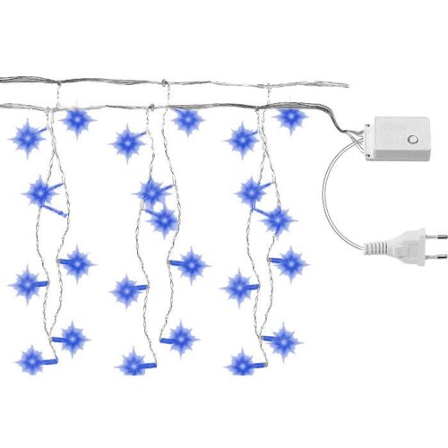 Natal pisca pisca cascata 400 lâmpadas led azul 9,5m Newway
