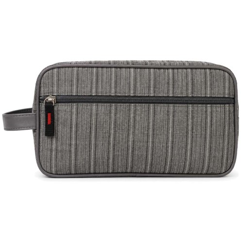 Necesser 2 ziper masculino listrada 25,5x14,5x8cm Necesser 2 ziper masculino listrada 25,5x14,5x8cm