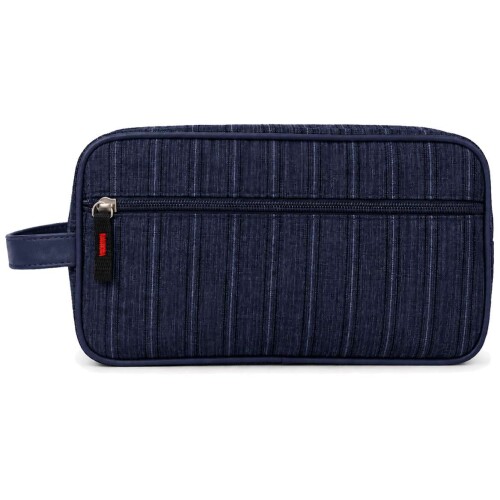 Necesser 2 ziper masculino listrada 25,5x14,5x8cm Necesser 2 ziper masculino listrada 25,5x14,5x8cm