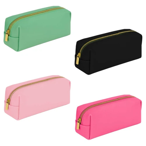 Necesser com 01 zíper feminina 20x12cm lisa organiz sortidas Ke Home