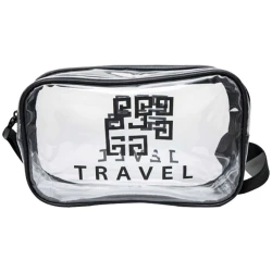 Necesser com 01 ziper feminino transparente 20x14cm