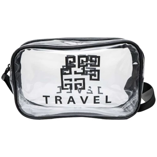 Necesser com 01 ziper feminino transparente 20x14cm Necesser com 01 ziper feminino transparente 20x14cm